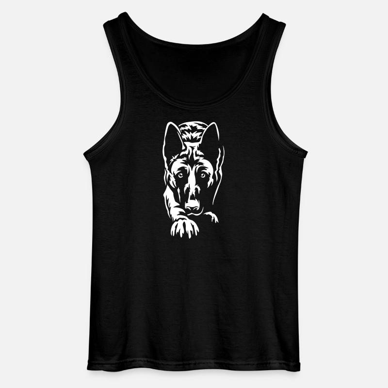 Malinois "Black Edition" - Gildan Männer Tank Top - Schwarz