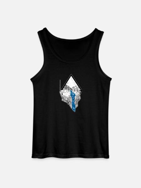 Berglandschaft - Gildan Männer Tank Top - Schwarz