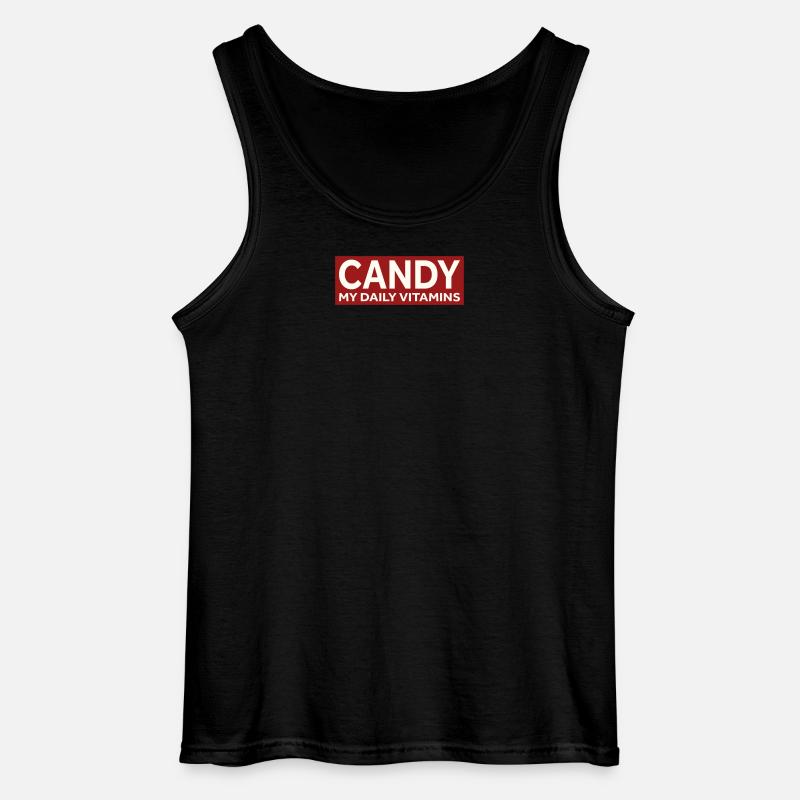 CANDY - MY DAILY VITAMINS - Gildan Männer Tank Top - Schwarz