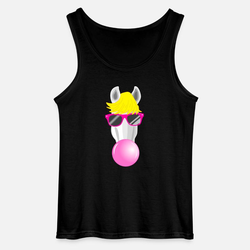 Cooles Pferd - Gildan Männer Tank Top - Schwarz