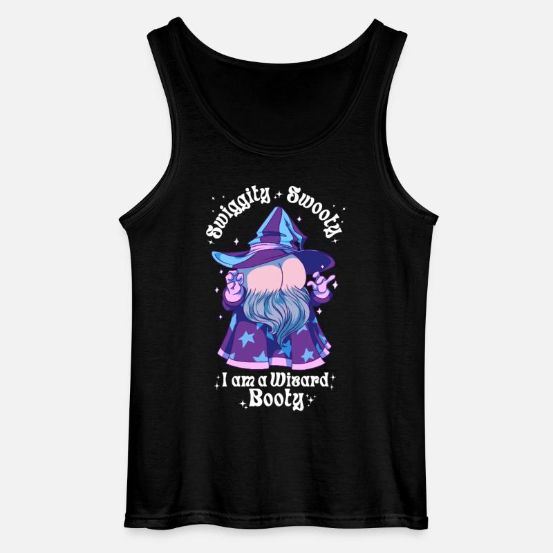 Wizard Booty Butttober - Gildan Männer Tank Top - Schwarz