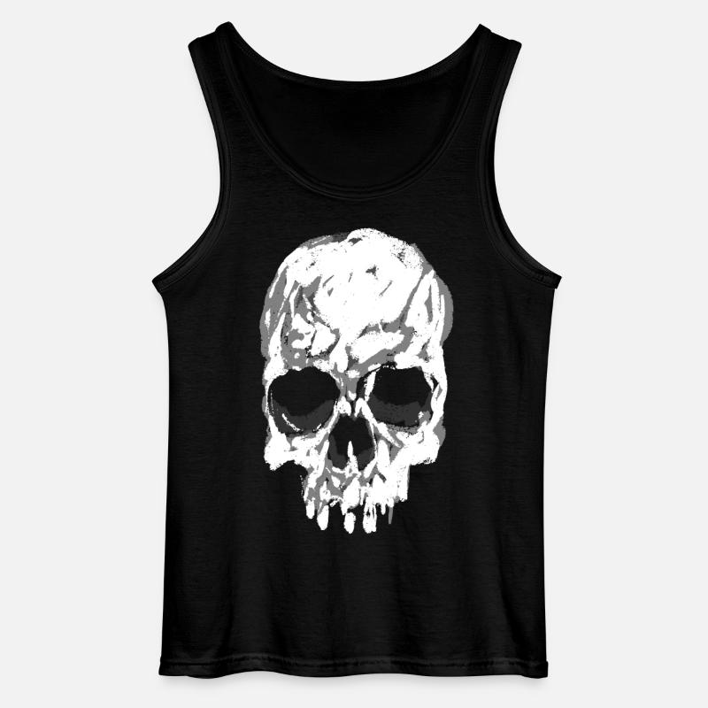 Schädel - Gildan Männer Tank Top - Schwarz