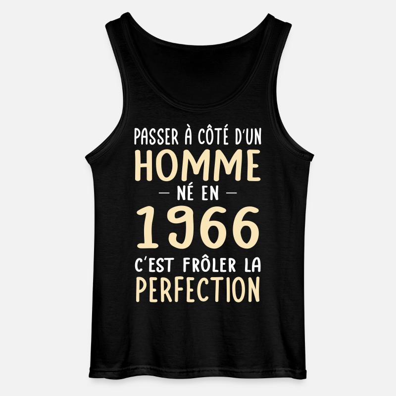 Geboren 1966 – Perfektion nahe - Gildan Männer Tank Top - Schwarz
