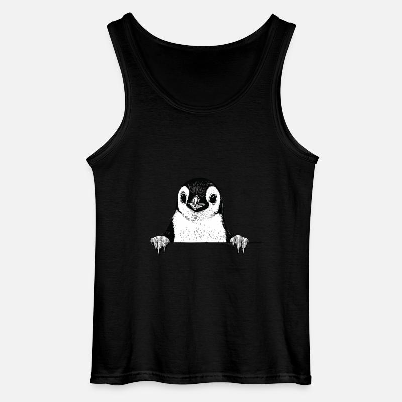 Pinguin - Gildan Männer Tank Top - Schwarz