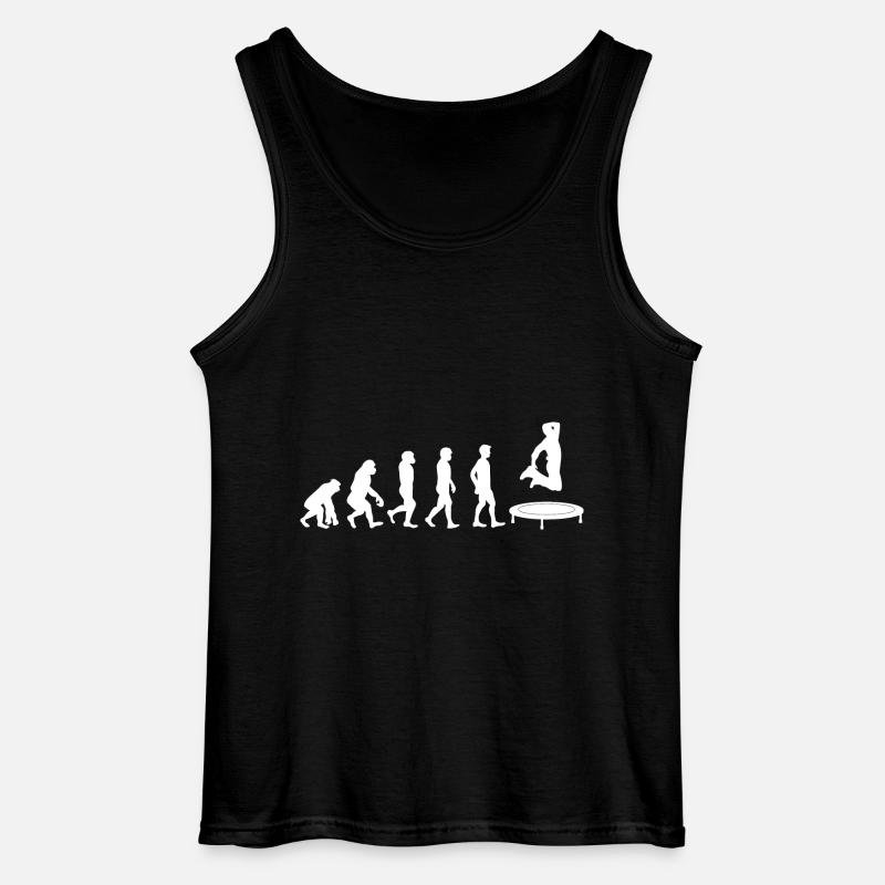 Trampoline Evolution - Gildan Men’s Tank Top - black