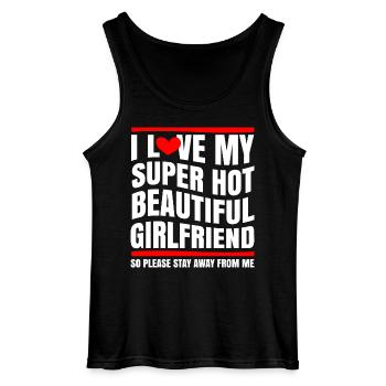 Ich Liebe Meine Freundin Paare Freund Geschenkidee - Gildan Männer Tank Top - Schwarz - Vorne - AI Model Male 185 dark (185cm)