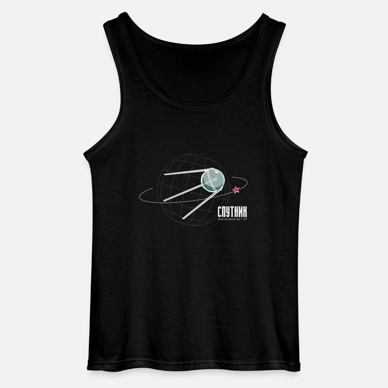 Sputnik! - Gildan Männer Tank Top - Schwarz