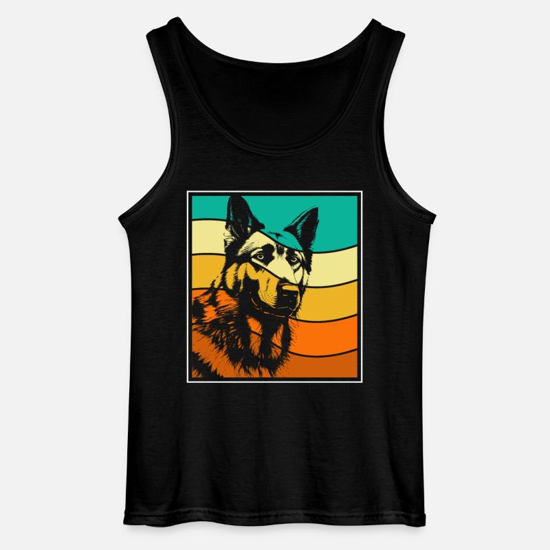 Deutscher Schäferhund - Gildan Männer Tank Top - Schwarz