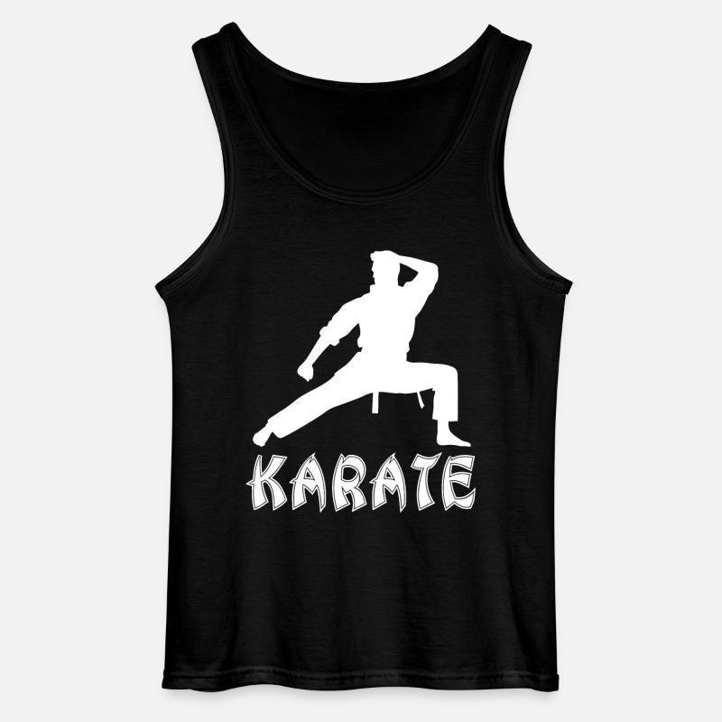 Karate - Gildan Männer Tank Top - Schwarz