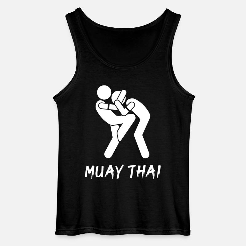 Muay Thai - Gildan Männer Tank Top - Schwarz