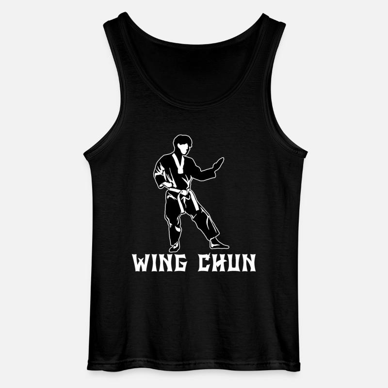 Wing Chun - Gildan Männer Tank Top - Schwarz