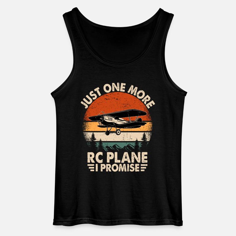 Nur noch ein RC-Flugzeug, versprochen - Gildan Männer Tank Top - Schwarz