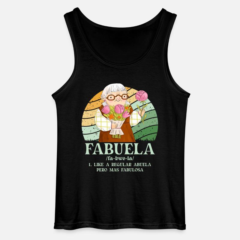 Fabuela - Gildan Männer Tank Top - Schwarz