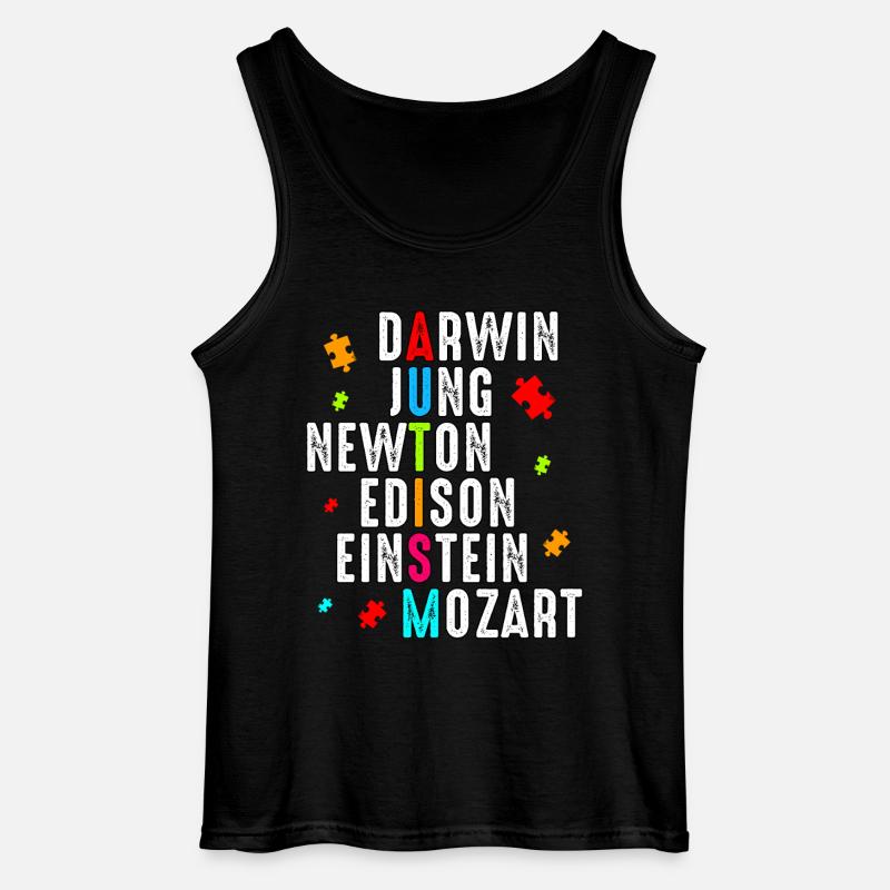 Autismus - Gildan Männer Tank Top - Schwarz