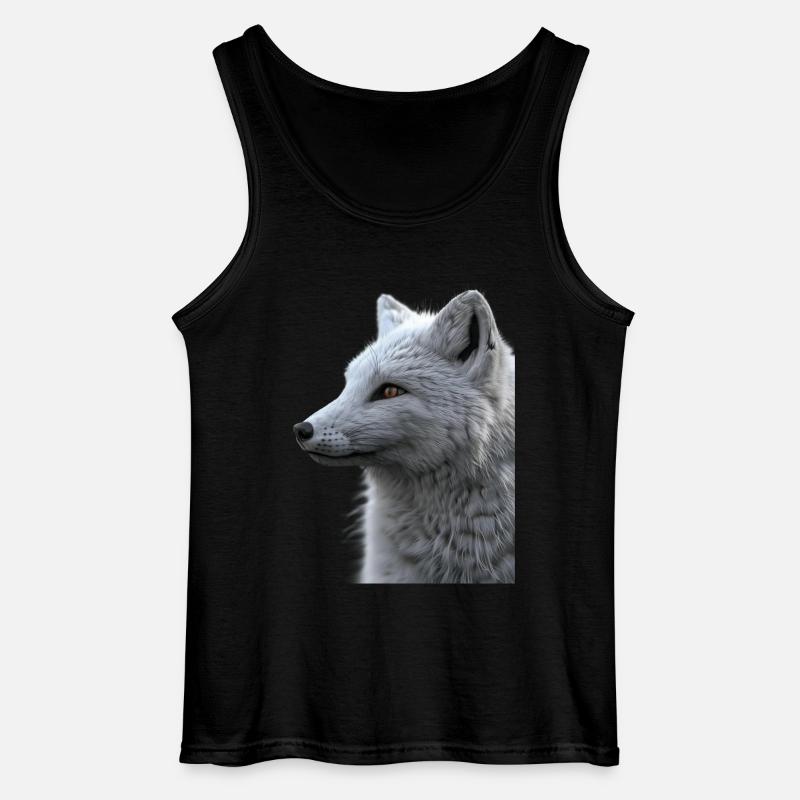 Polarfuchs - Gildan Männer Tank Top - Schwarz