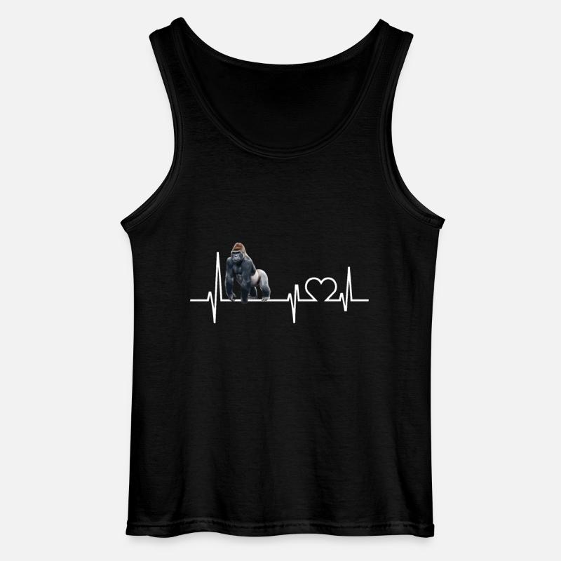 Gorilla - Gildan Männer Tank Top - Schwarz