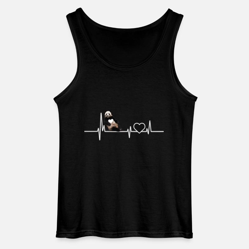 Panda - Gildan Männer Tank Top - Schwarz