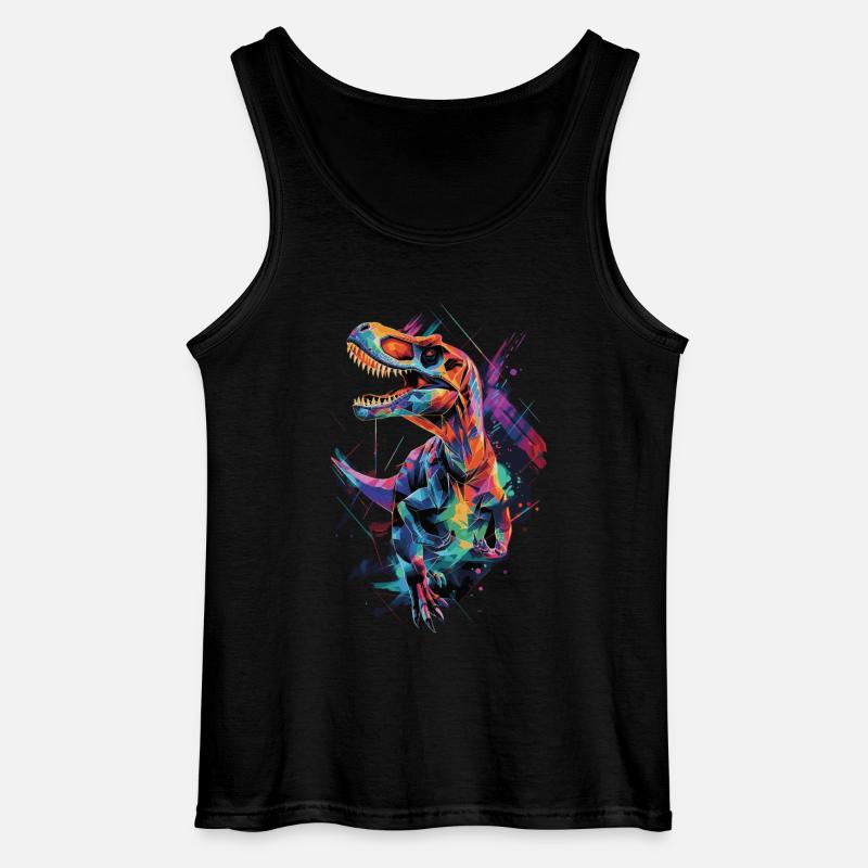Dinosaurier - Gildan Männer Tank Top - Schwarz