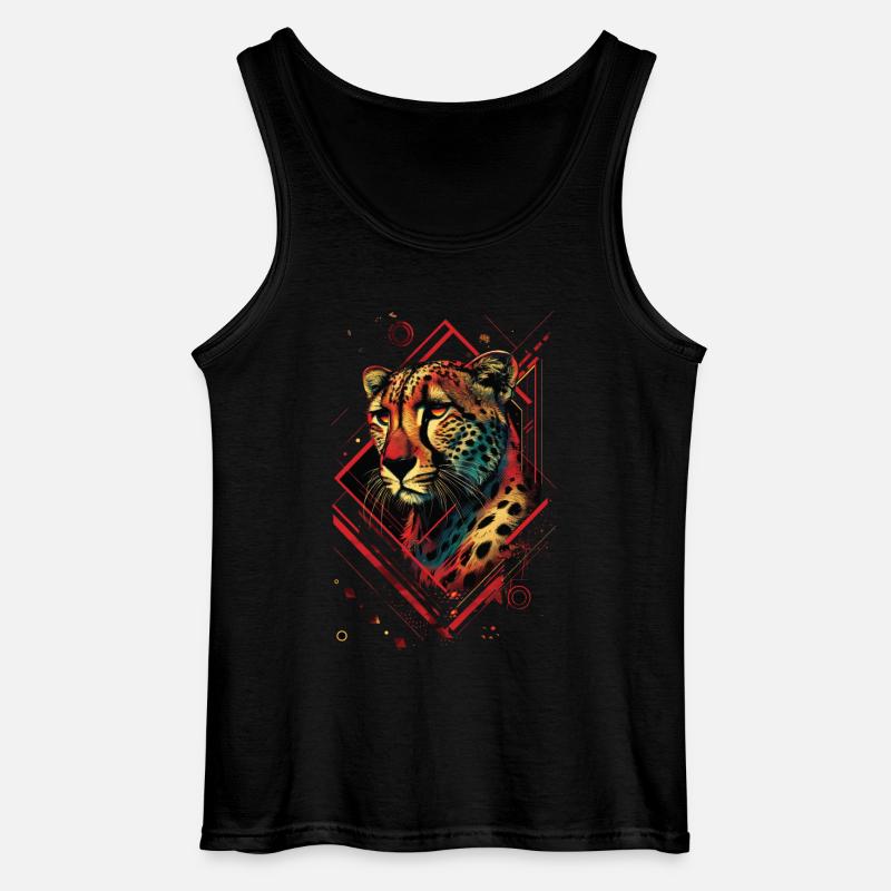 Gepard - Gildan Männer Tank Top - Schwarz