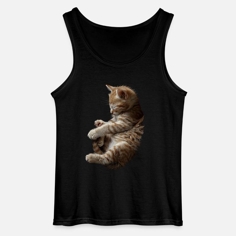 Katze - Gildan Männer Tank Top - Schwarz