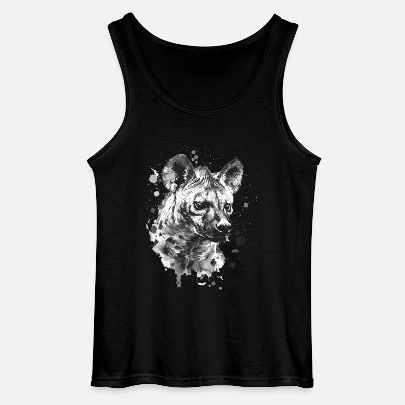 Hyäne - Gildan Männer Tank Top - Schwarz