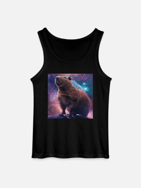 Capybara - Gildan Men’s Tank Top - black