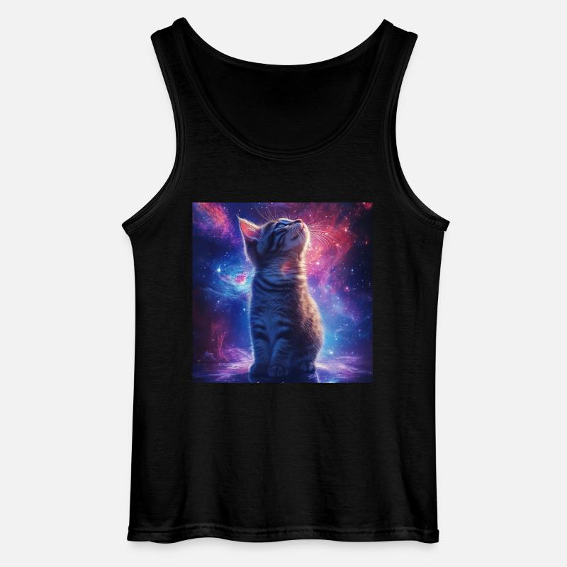 Katze - Gildan Männer Tank Top - Schwarz