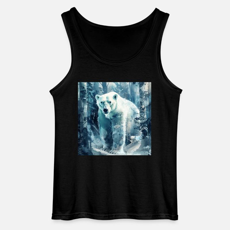 Eisbär - Gildan Männer Tank Top - Schwarz