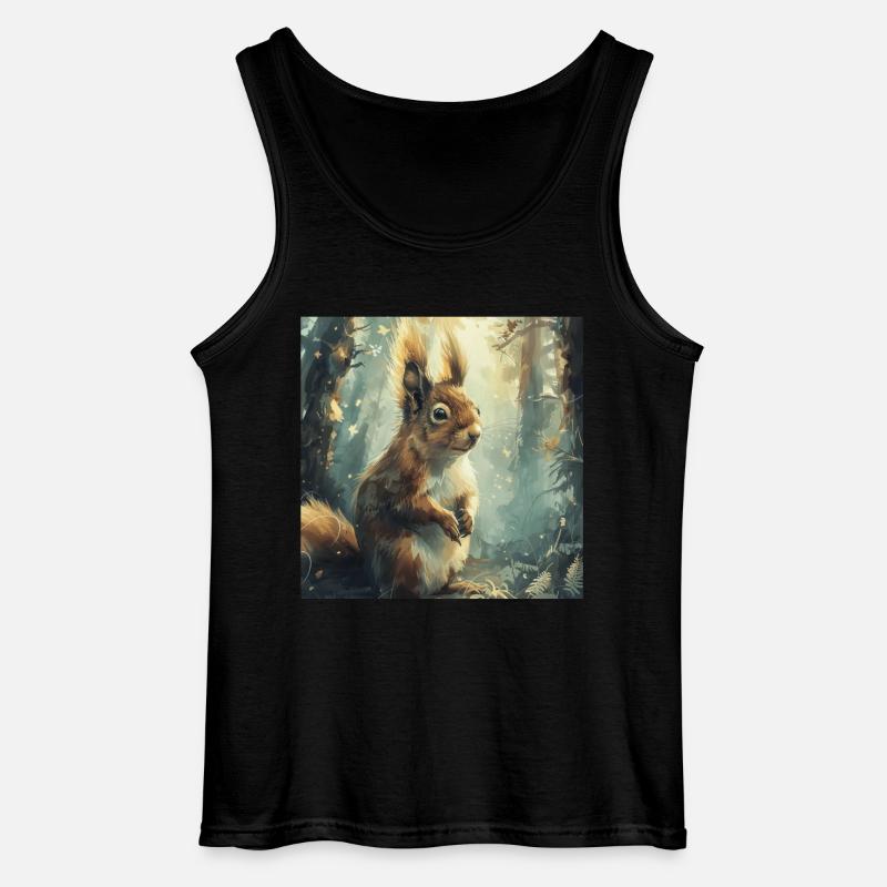 Eichhörnchen - Gildan Männer Tank Top - Schwarz