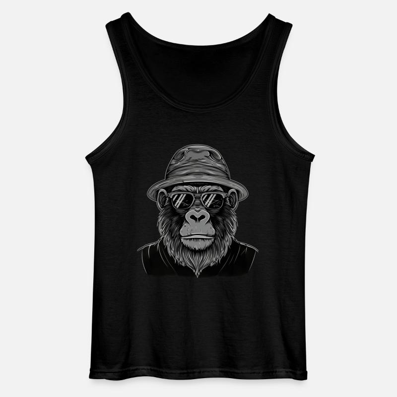 Gorilla - Gildan Männer Tank Top - Schwarz