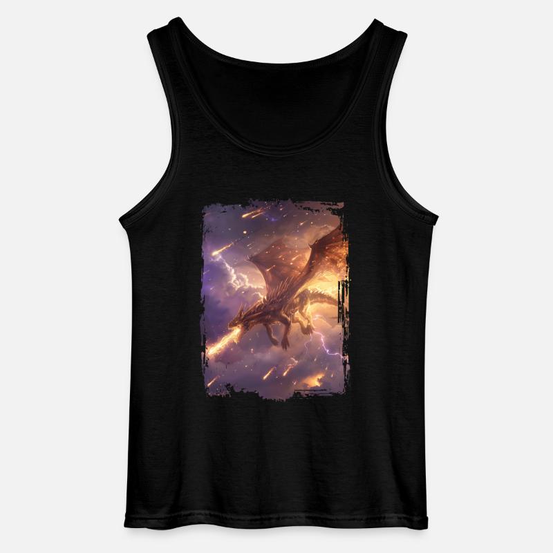 Drachen - Gildan Männer Tank Top - Schwarz