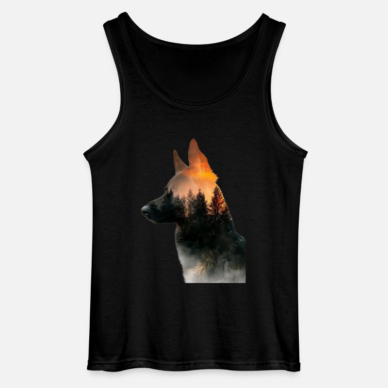 Deutscher Schäferhund - Gildan Männer Tank Top - Schwarz