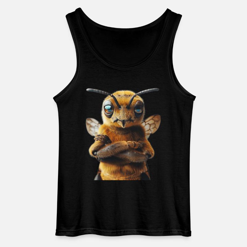 Bee - Gildan Men’s Tank Top - black