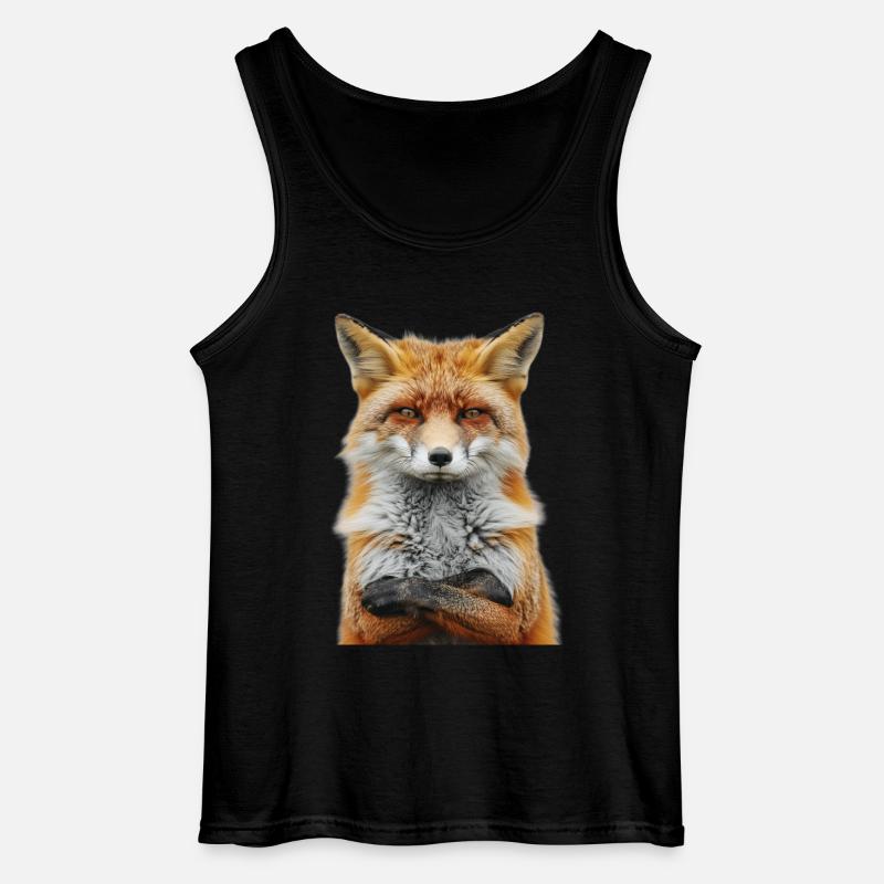 Fuchs - Gildan Männer Tank Top - Schwarz