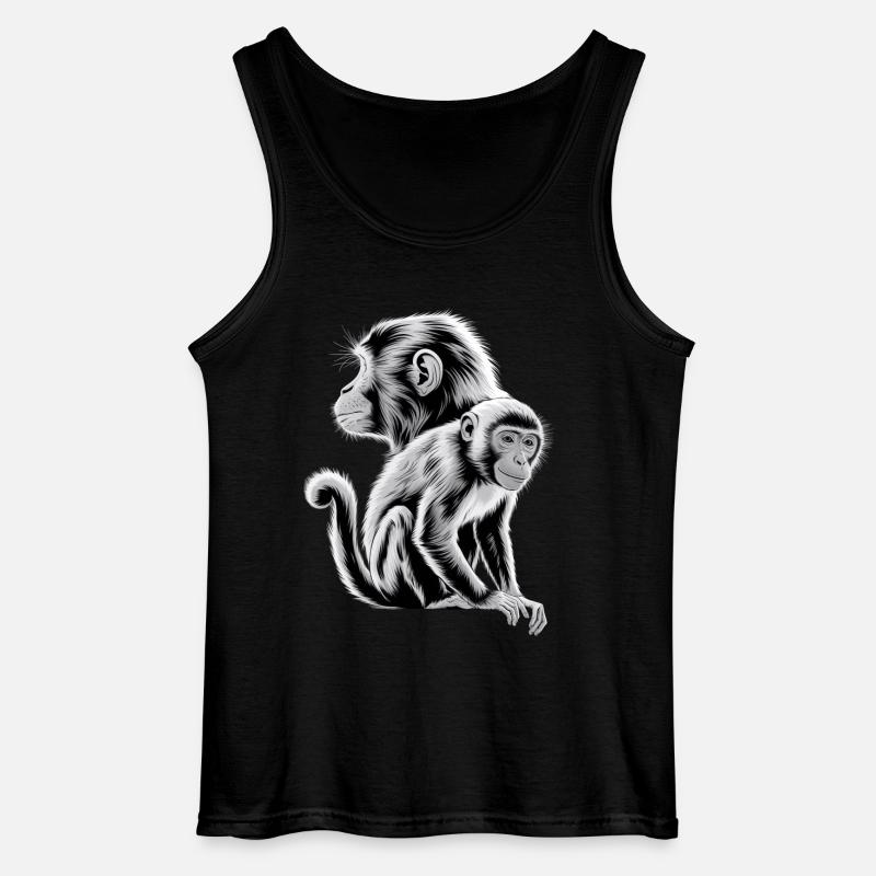 Monkey - Gildan Men’s Tank Top - black