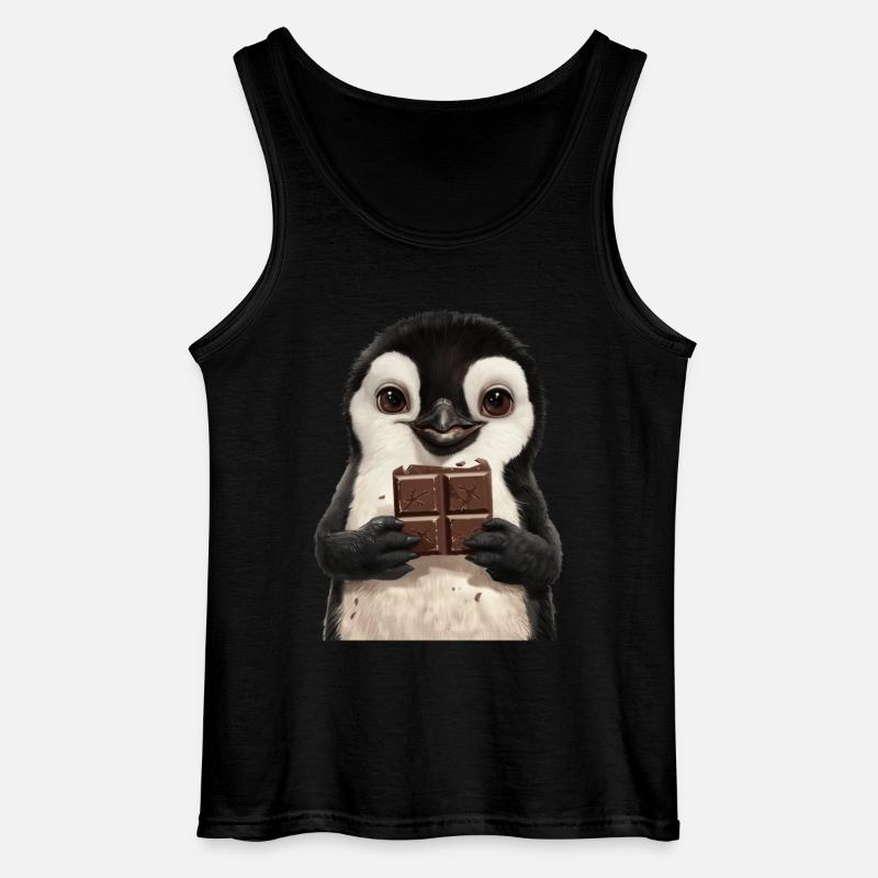 Pinguin - Gildan Männer Tank Top - Schwarz