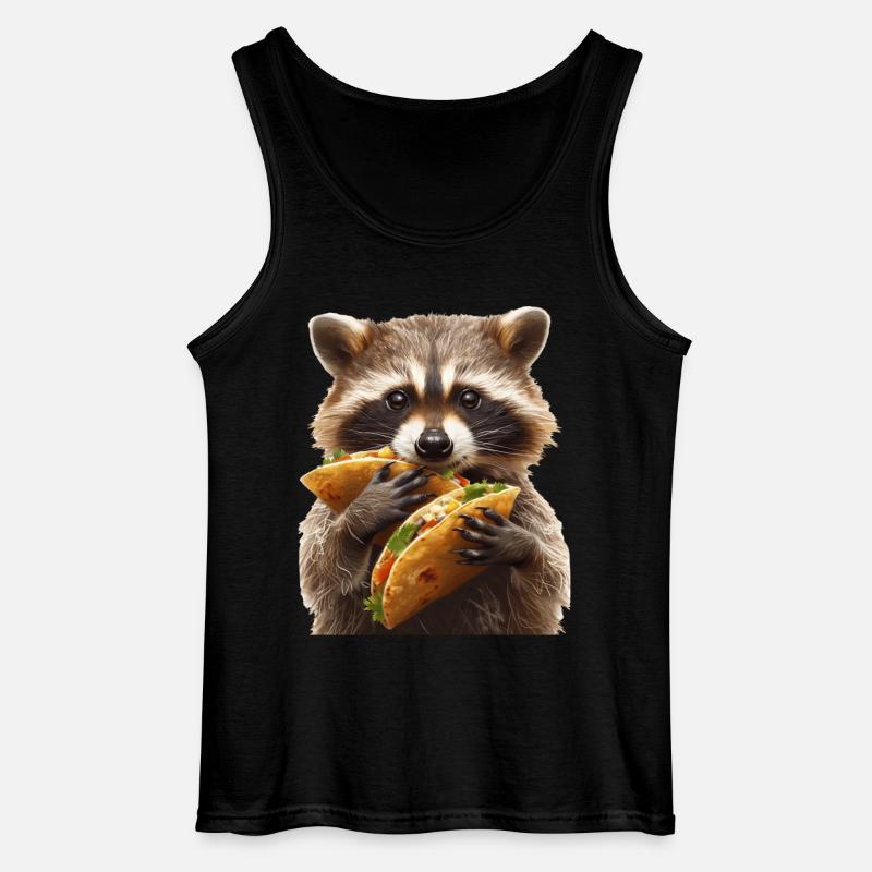 Waschbär - Gildan Männer Tank Top - Schwarz