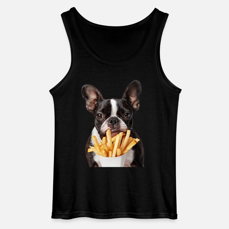 Boston Terrier - Gildan Männer Tank Top - Schwarz