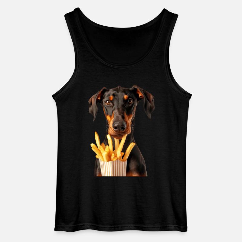 Dobermann - Gildan Männer Tank Top - Schwarz