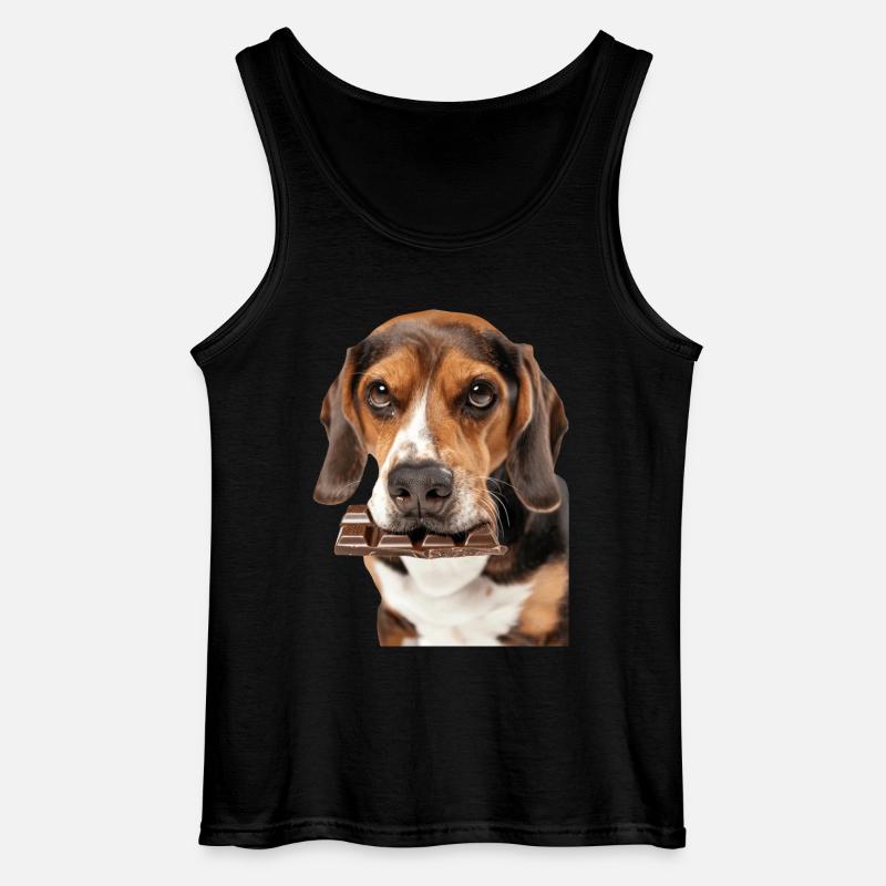 Beagle - Gildan Männer Tank Top - Schwarz