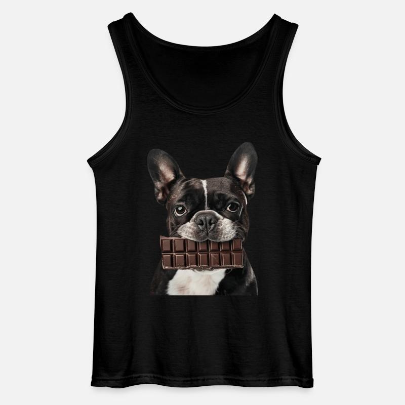 Boston Terrier - Gildan Männer Tank Top - Schwarz
