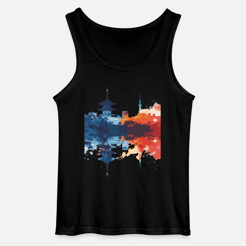 Hakodate - Gildan Männer Tank Top - Schwarz