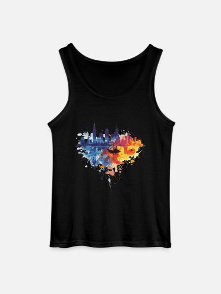 Gdynia - Gildan Men’s Tank Top - black