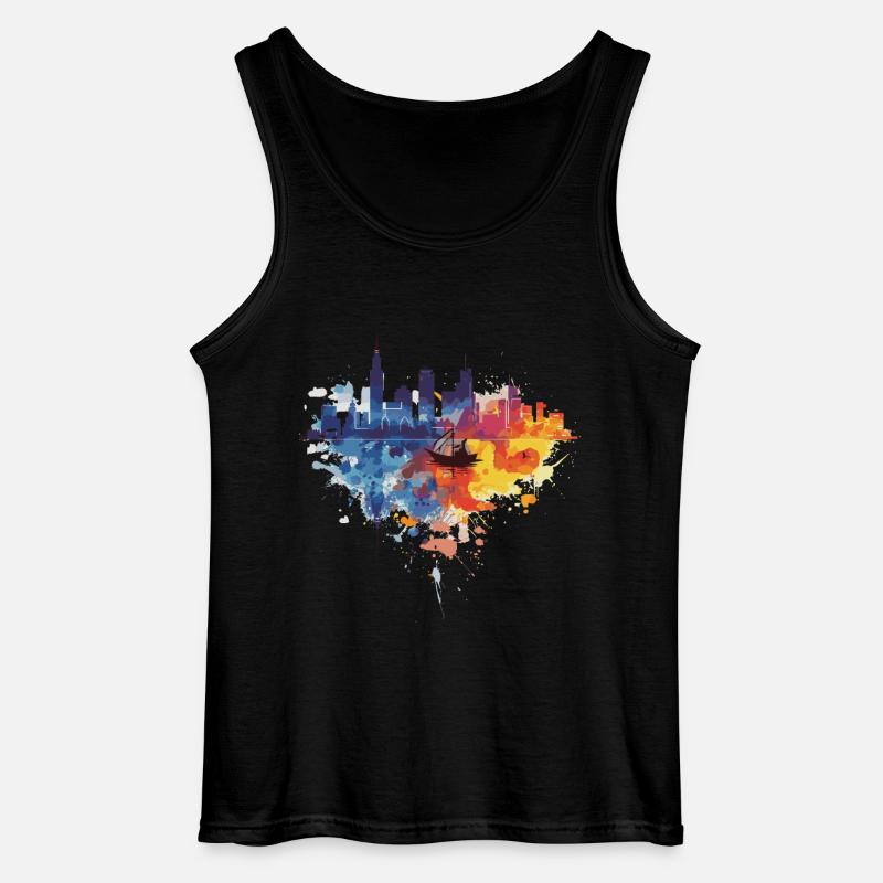 Gdynia - Gildan Men’s Tank Top - black