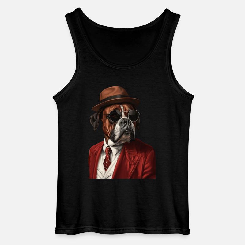 Boxer - Gildan Männer Tank Top - Schwarz