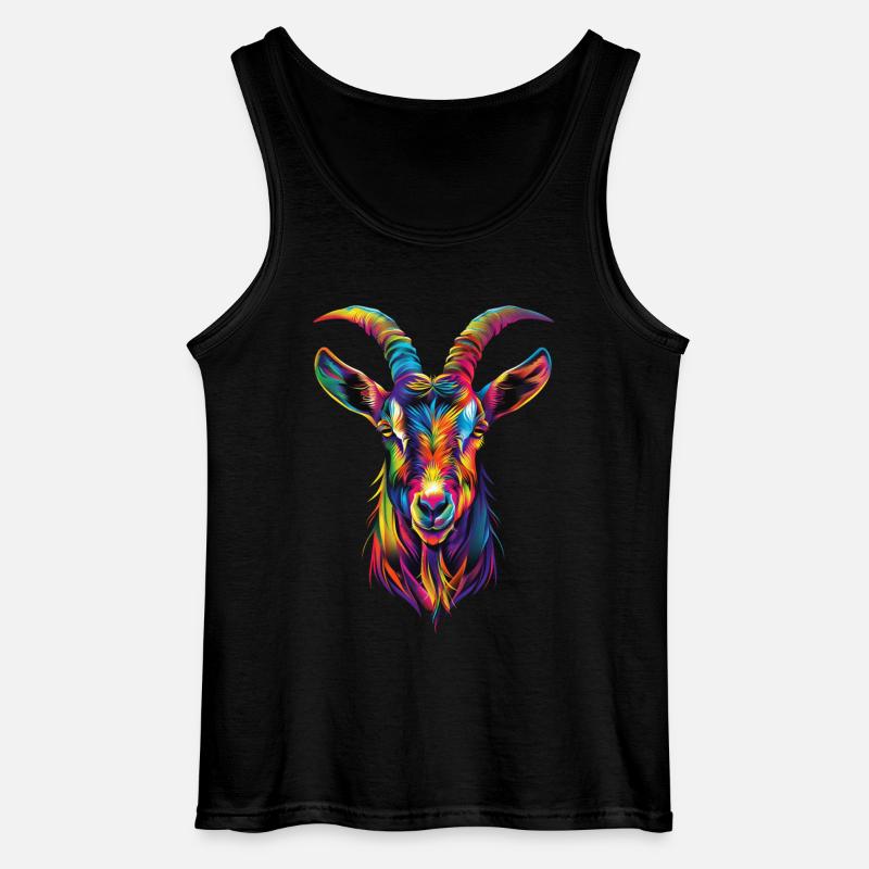 Ziege - Gildan Männer Tank Top - Schwarz
