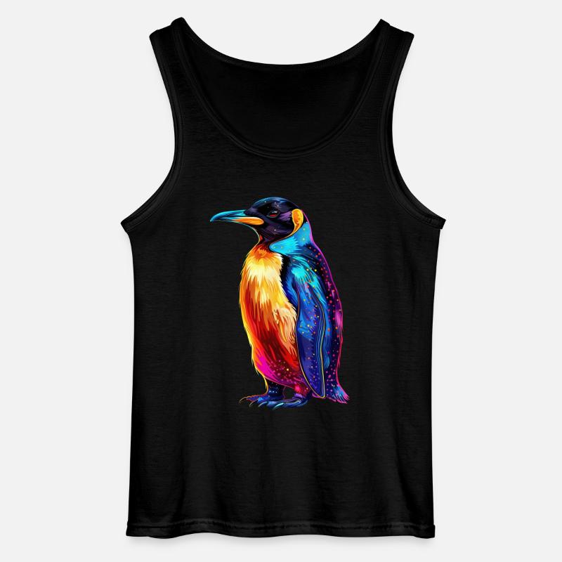 Pinguin - Gildan Männer Tank Top - Schwarz
