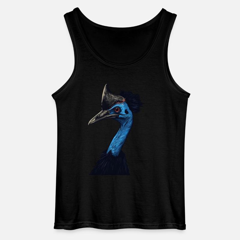 Kasuar - Gildan Männer Tank Top - Schwarz