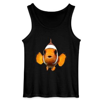 Clownfisch - Gildan Männer Tank Top - Schwarz - Vorne - AI Model Male 185 dark (185cm)