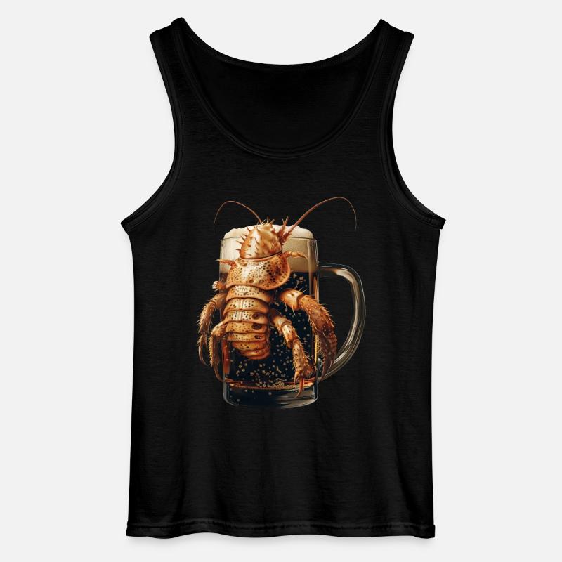Kellerassel Bier - Gildan Männer Tank Top - Schwarz